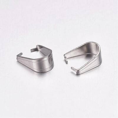 Tarnish Resistant 304 Stainless Steel Snap on Bails