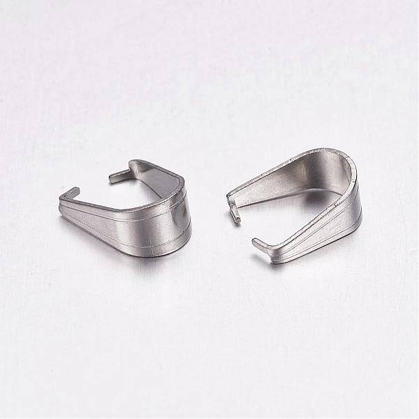 Tarnish Resistant 304 Stainless Steel Snap on Bails