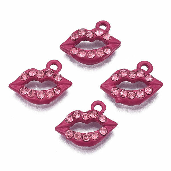 Spray Painted Alloy Pendants