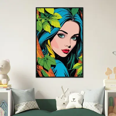 Elegant Forest Muse - Framed Art