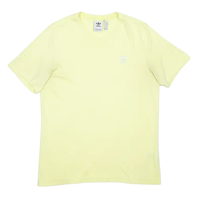 ADIDAS Mens T-Shirt Yellow M