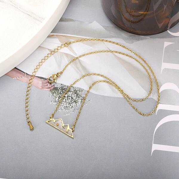 304 Stainless Steel Mustard Seed Faith Pendant Necklaces