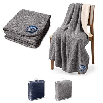 12 Custom Thick Needle Sherpa Blanket - Double Layer & Faux Fur