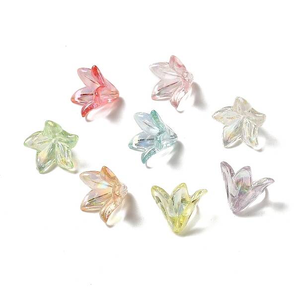 Transparent Acrylic Bead Caps