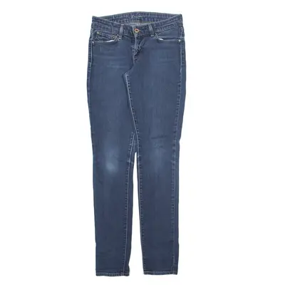 LEVI'S Demi Curve Jeans Blue Denim Regular Skinny Stone Wash Womens W25 L29