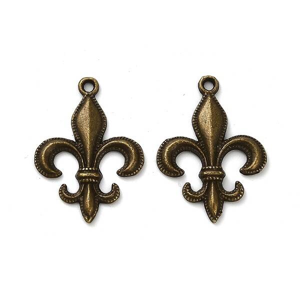 Lily Symbol Tibetan Style Alloy Pendants