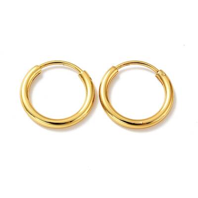 PVD Vacuum Plating 201 Stainless Steel Huggie Hoop Earrings