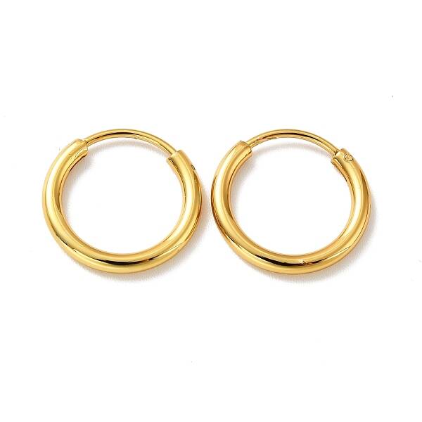 PVD Vacuum Plating 201 Stainless Steel Huggie Hoop Earrings