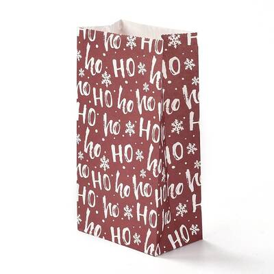 Christmas Theme Rectangle Paper Bags