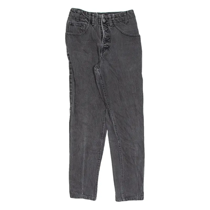 GUESS Womens Jeans Black Slim Tapered Charcoal Wash W26 L27