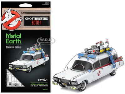 Model Kit Ecto-1 Car White \