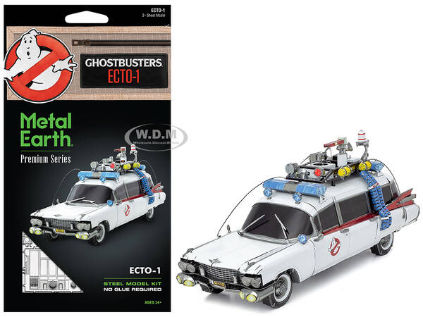 Model Kit Ecto-1 Car White \
