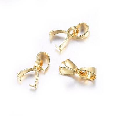 304 Stainless Steel Pendant Pinch Bails