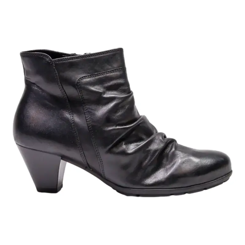 GABOR Ankle Boots Black Leather Womens UK 5