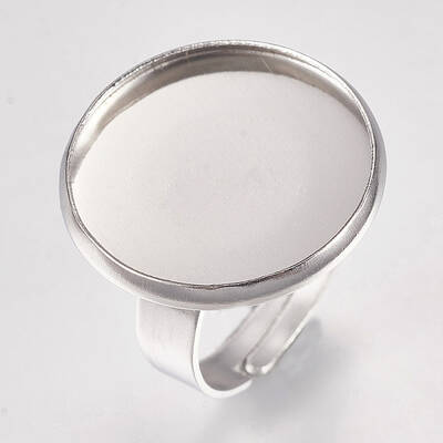 Tarnish Resistant 304 Stainless Steel Pad Ring Settings