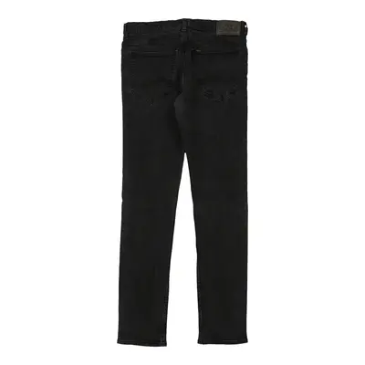 Lee Skinny Fit Jeans - 32W UK 12 Black Cotton Blend