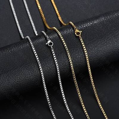 Stainless Steel Box Chain Necklace