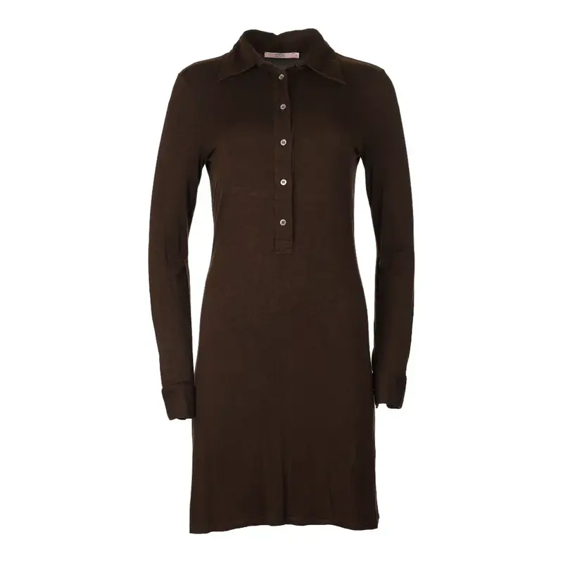 Red Valentino Polo Dress - Medium Brown Viscose Blend