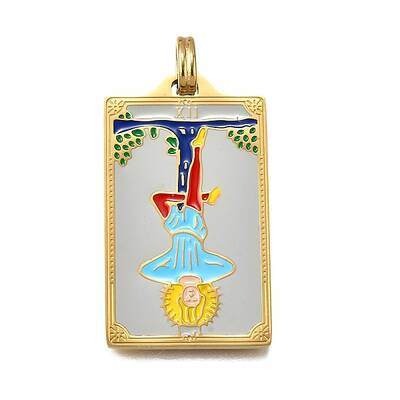 Tarot 304 Stainless Steel Enamel Pendants