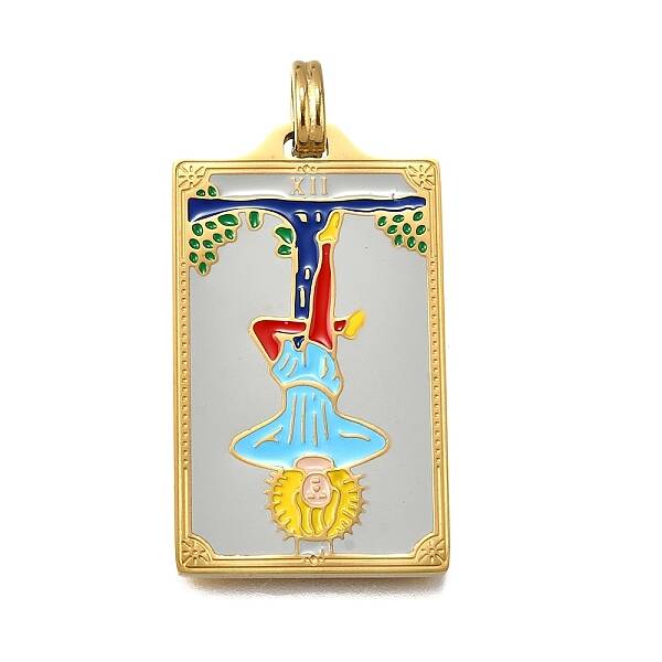 Tarot 304 Stainless Steel Enamel Pendants