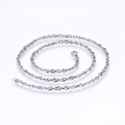 Non-Tarnish 304 Stainless Steel Rope Chain Necklaces