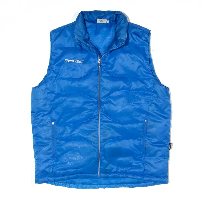 REEBOK Down Insulated Blue Puffer Gilet L