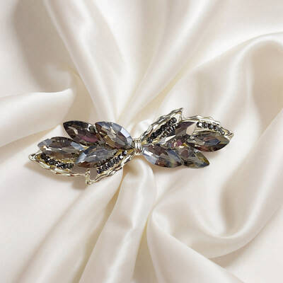 Crystal Glass Hair Barrettes