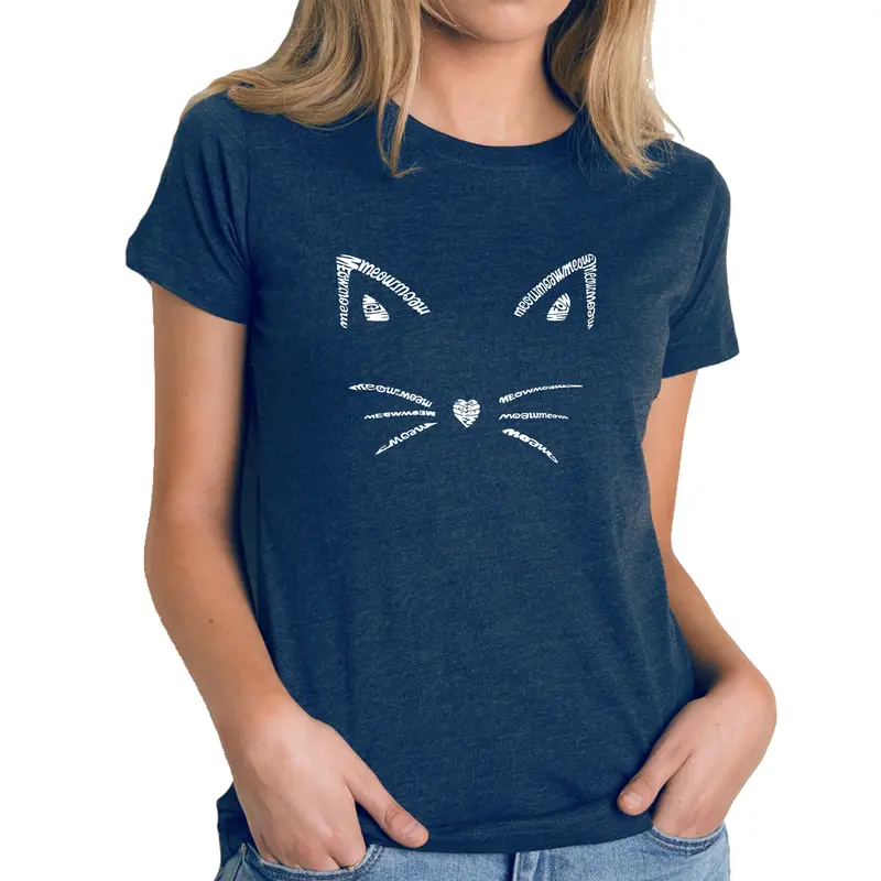 Whiskers - Women's Premium Blend Word Art T-Shirt - Turquoise - Small
