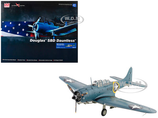 Douglas SBD-3 Dauntless Aircraft 06624, 41-S-13, Operation Torch, VS-41, USS Ranger (1942) United States Navy Premium Coll...