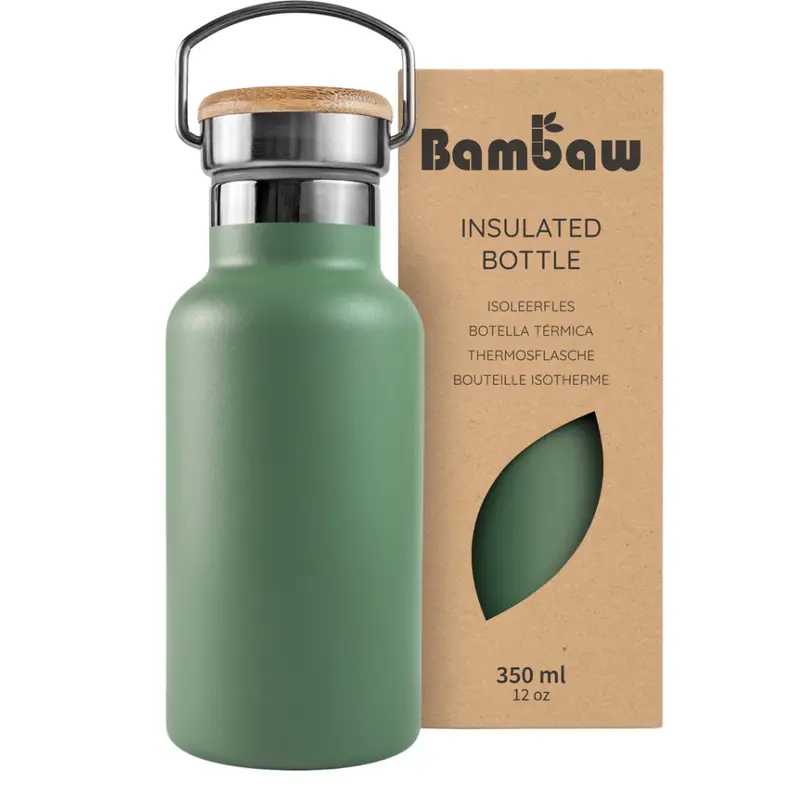 Bambaw Stainless Steel Thermos 350ml Sage Green