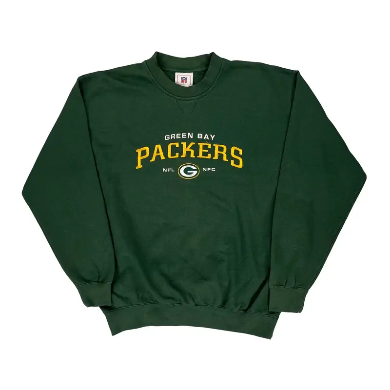 Green Bay Packers Nfl Graphic Sweatshirt - XL Green Cotton Blend