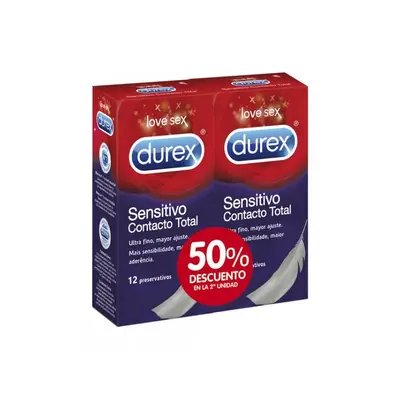 Preservativi Durex Sensitive Contact 2x12 unitĂ
