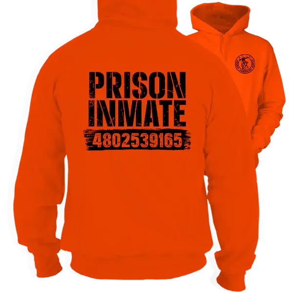 Prison Inmate - Safety Orange Hi-Vis Hoodie Workwear