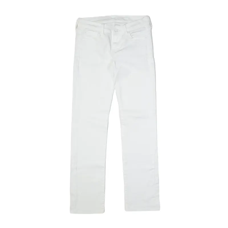 7FORALLMANKIND Jeans White Denim Slim Straight Womens W26 L30