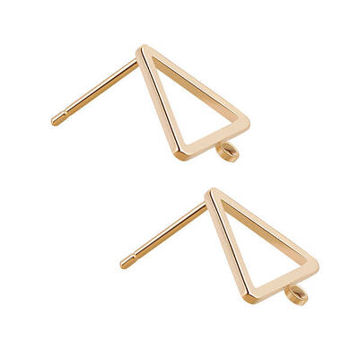 Brass Stud Earring Findings