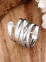 Vintage Hollow Out Geometric Design Wrap Ring, Fashion Accessories for Women, Trendy All-match & Exquisite Jewelry for Birthd...