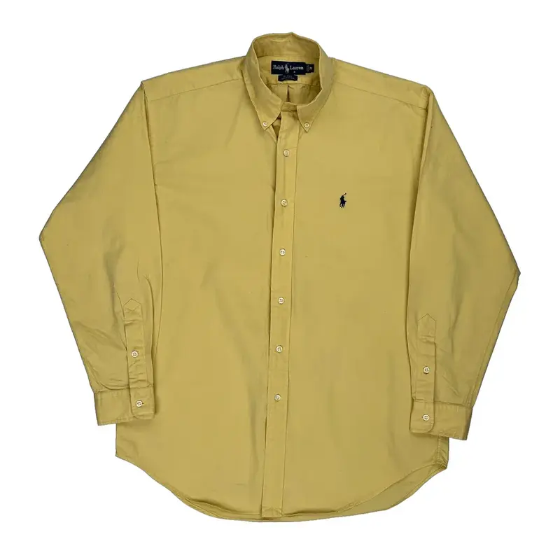 Ralph Lauren Shirt - Medium Yellow Cotton