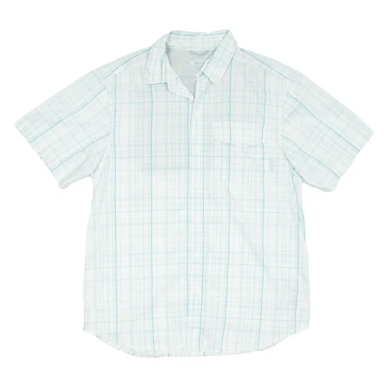 COLUMBIA Mens Shirt Blue Check M