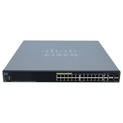 Cisco SG550X-24MPP-K9-RF | Small Business 550X SG550X-24MP 24 x RJ-45 Ports PoE+ 1000Base-T + 2 x Combo RJ-45/SFP+ Ports + 2 ...