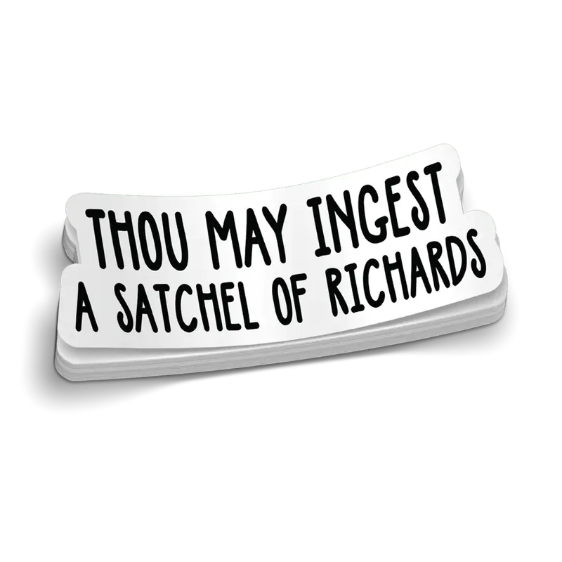 Satchel Of Richards Hard Hat Decal