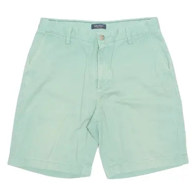NAUTICA Mens Chino Shorts Green M W32