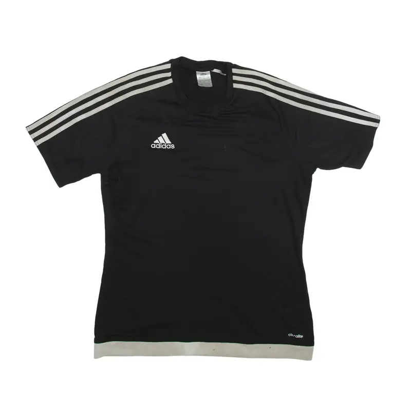 ADIDAS 2016 Climalite T-Shirt Black Short Sleeve Mens M