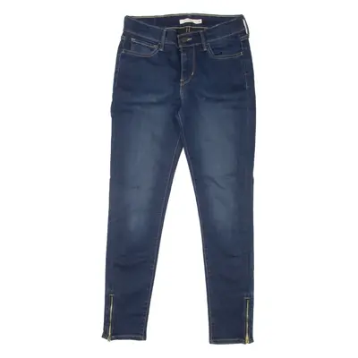 LEVI'S 710 Womens Jeans Blue Slim Skinny Stone Wash W28 L27
