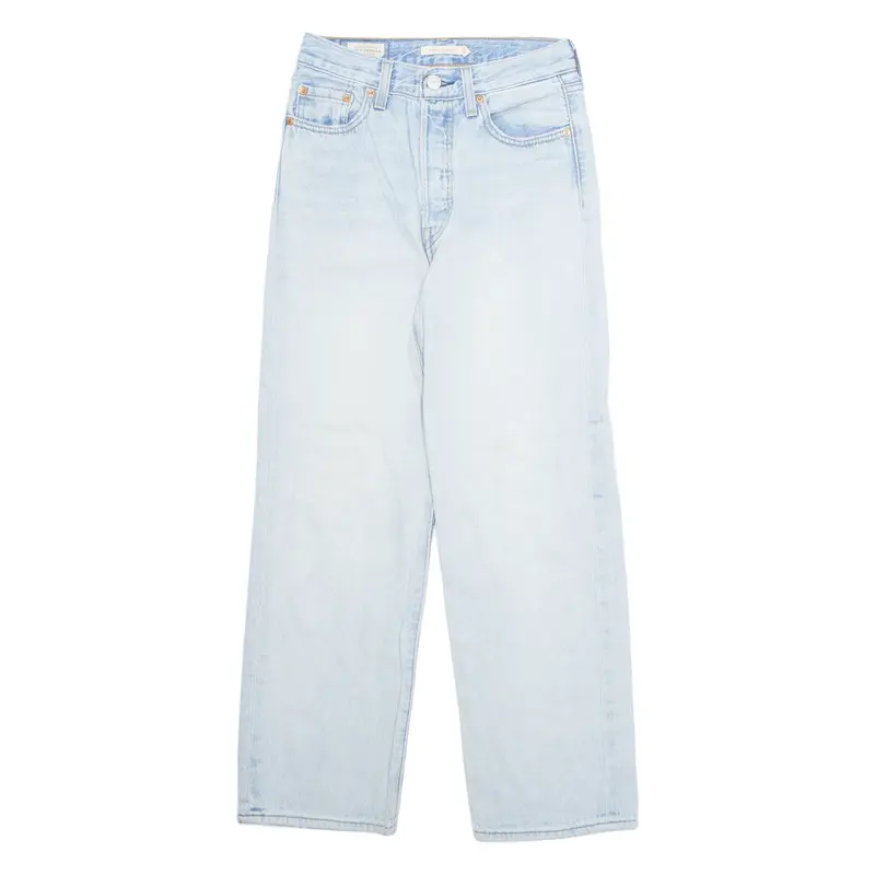LEVI'S Premium Womens Jeans Blue Regular Straight Stone Wash W25 L27
