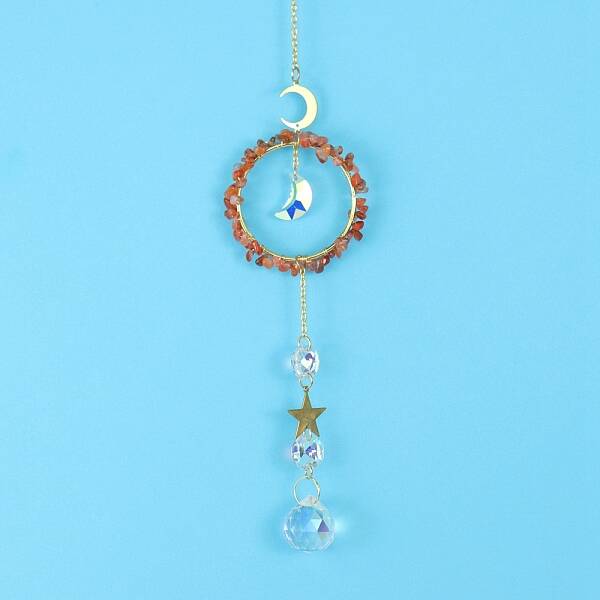 Glass & Brass Pendant Decorations