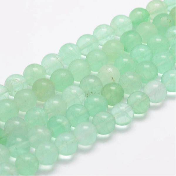 Natural Green Fluorite Bead Strands