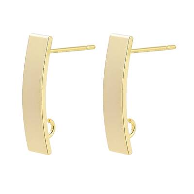 Brass Stud Earrings Findings