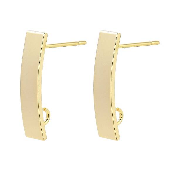 Brass Stud Earrings Findings