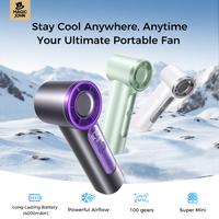 new - MAGIC JOHN Mini Handheld Fan with LED Display – Powerful Wind, USB Rechargeable, Stylish & Ultra-Portable Personal Fa...
