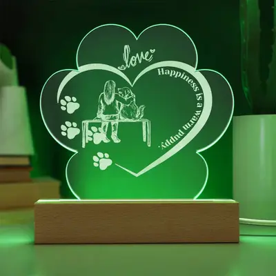 Love and Paws Engraved Plaque